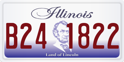IL license plate B241822