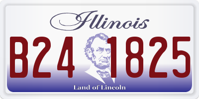 IL license plate B241825