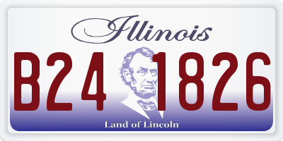 IL license plate B241826