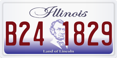 IL license plate B241829