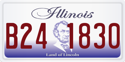 IL license plate B241830