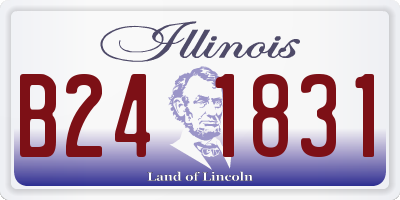 IL license plate B241831