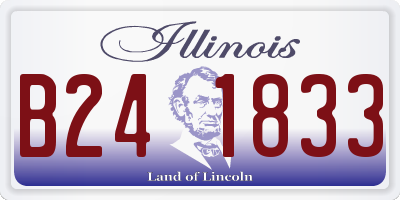 IL license plate B241833