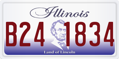 IL license plate B241834