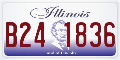 IL license plate B241836