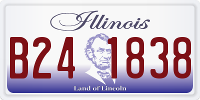 IL license plate B241838
