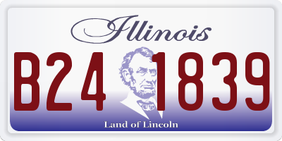 IL license plate B241839
