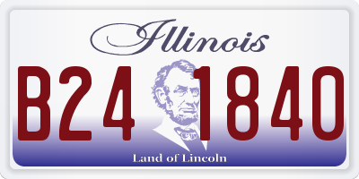 IL license plate B241840