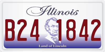IL license plate B241842