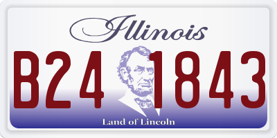 IL license plate B241843