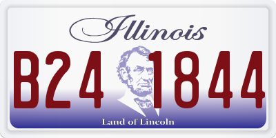 IL license plate B241844