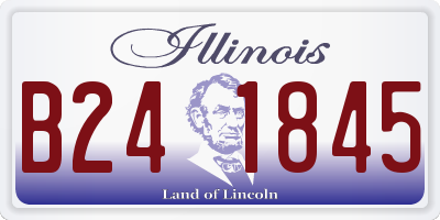IL license plate B241845