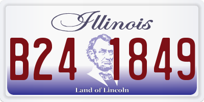 IL license plate B241849