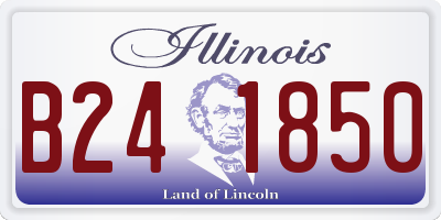 IL license plate B241850