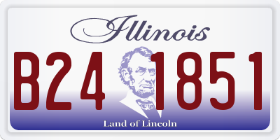 IL license plate B241851