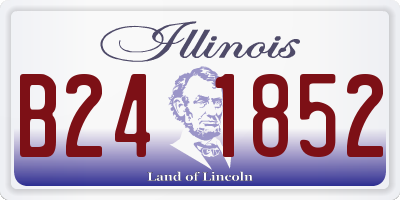 IL license plate B241852