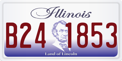 IL license plate B241853