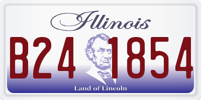 IL license plate B241854