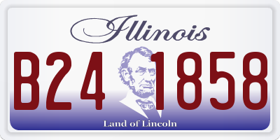 IL license plate B241858