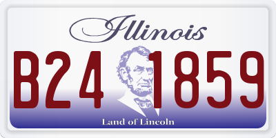 IL license plate B241859
