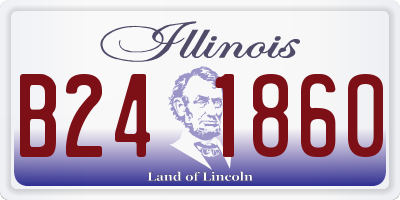 IL license plate B241860