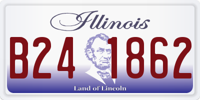 IL license plate B241862