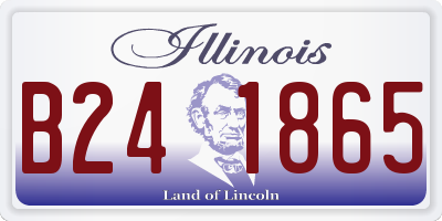 IL license plate B241865