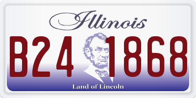 IL license plate B241868