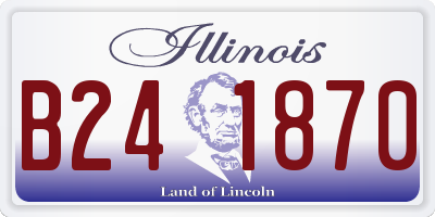IL license plate B241870