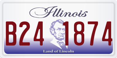 IL license plate B241874