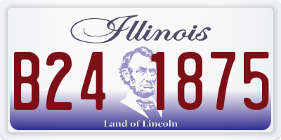 IL license plate B241875