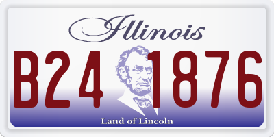 IL license plate B241876