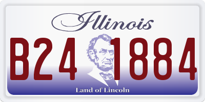IL license plate B241884