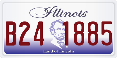 IL license plate B241885