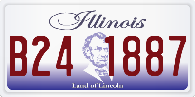 IL license plate B241887