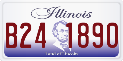IL license plate B241890