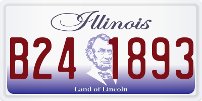 IL license plate B241893
