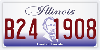 IL license plate B241908