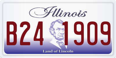 IL license plate B241909