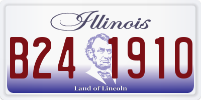 IL license plate B241910