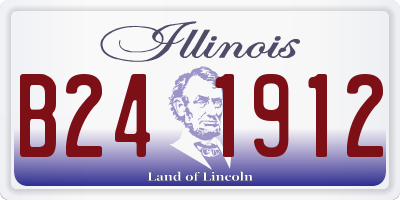 IL license plate B241912