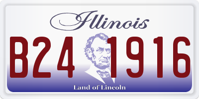 IL license plate B241916