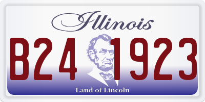 IL license plate B241923
