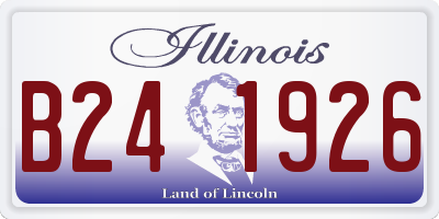IL license plate B241926