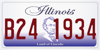 IL license plate B241934