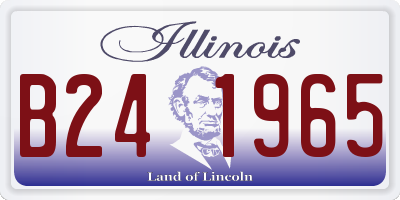 IL license plate B241965
