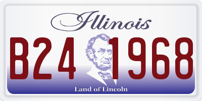 IL license plate B241968