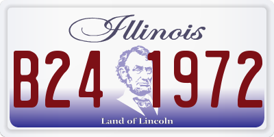IL license plate B241972
