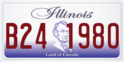 IL license plate B241980