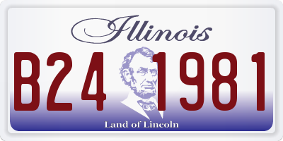 IL license plate B241981
